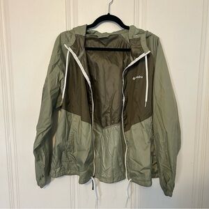 Columbia Olive Green Windbreaker